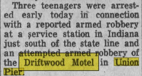 Driftwood Motel - April 1971 Robbery (newer photo)